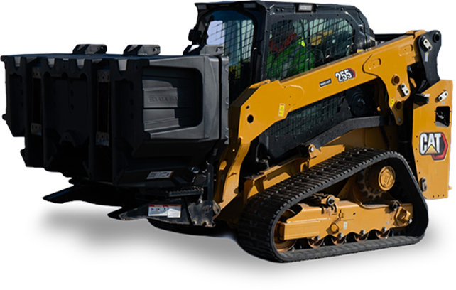 skidsteer with a tote